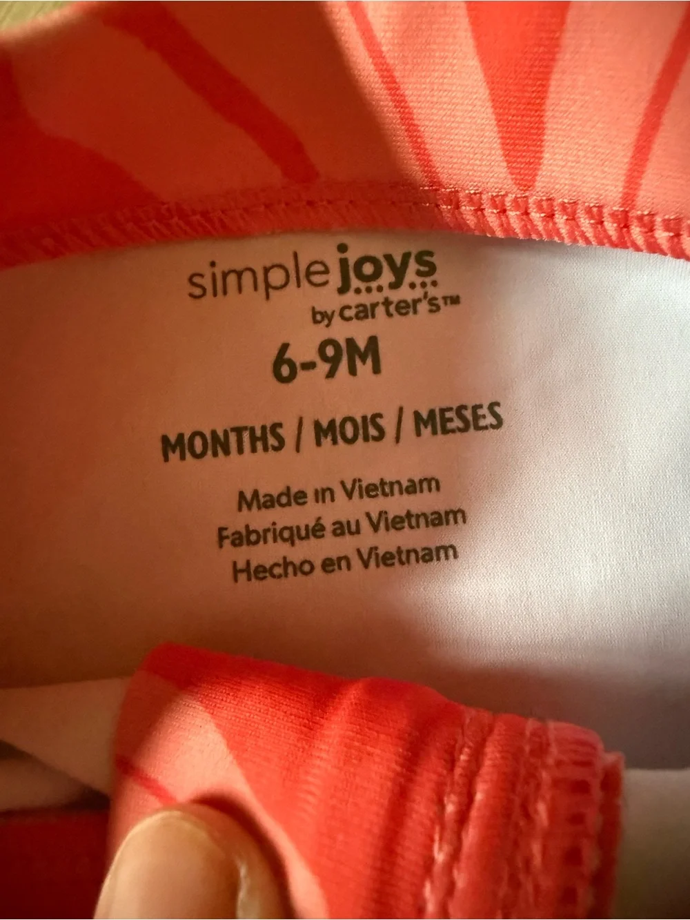 Simple Joys by Carter’s Baby Floral Swimsuit 6-9M Long Sleeve Rashguard